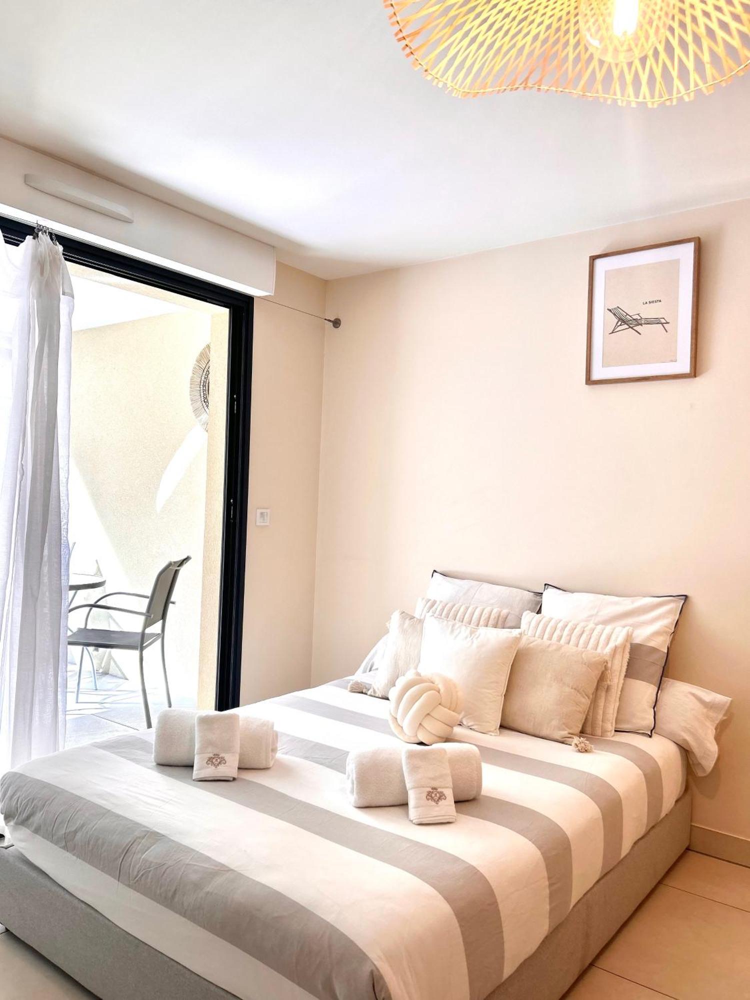 Studio Neuf - Portes De Monaco - Confort - Wifi - Clim 외부 사진